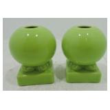 Fiesta Post 86 pair round candle sticks,