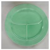 Vintage Fiesta 12" compartment plate, green