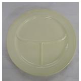 Vintage Fiesta 12" compartment plate, ivory