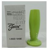 Fiesta Post 86 bud vase, chartreuse, NIB