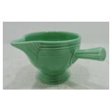 Vintage Fiesta stick handled creamer, green,