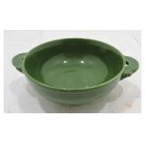 Vintage Fiesta cream soup, dark green
