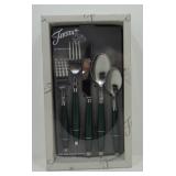 Fiesta Post 86 evergreen 5 pc  flatware place