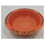 Fiesta Post 86 persimmon dog bowl