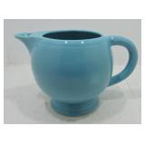Vintage Fiesta ice lip pitcher, turquoise
