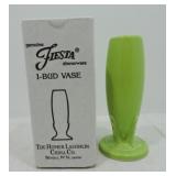 Fiesta Post 86 bud vase, chartreuse, NIB