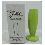 Fiesta Post 86 bud vase, chartreuse, NIB