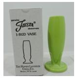Fiesta Post 86 bud vase, chartreuse, NIB