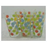 Fiesta Post 86 lot of 6 glass tumblers
