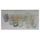 Fiesta Post 86 lot of 25 glass tumblers