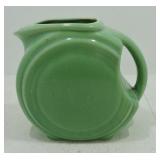 Pottery disc water pitcher, green
