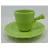 Fiesta Post 86 AD cup & saucer, chartreuse, NIB