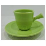 Fiesta Post 86 AD cup & saucer, chartreuse, NIB