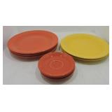 Fiesta Post 86 lot of 3 - 10" persimmon and