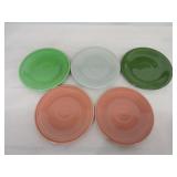 Vintage Fiesta 6" plate group, 5 - 50
