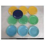 Vintage Fiesta 6" plate group, lot of 10 mixed