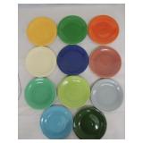 Vintage Fiesta 6" plate group, all 11 colors