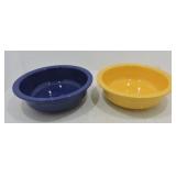 Vintage Fiesta 8 1/2" nappy bowl group,