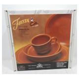 Fiesta Post 86 paprika 5 pc place setting NIB