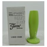 Fiesta Post 86 bud vase, chartreuse, NIB