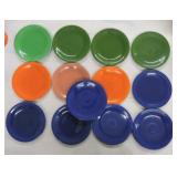 Vintage Fiesta 6" plate group, 13 mixed