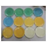 Vintage Fiesta 7" plate group, 12 mixed