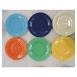 Vintage Fiesta 10" plate group, all 6 original
