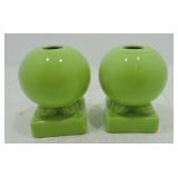 Fiesta Post 86 pair round candle sticks,