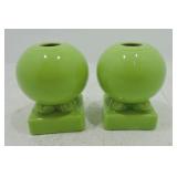 Fiesta Post 86 pair round candle sticks,