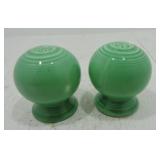 Vintage Fiesta salt & pepper, green