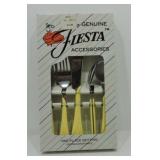 Fiesta Post 86 yellow 5 pc flatware place setting