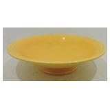 Vintage Fiesta 12" fruit compote, yellow, wear