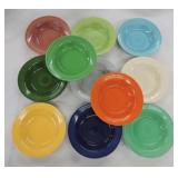 Vintage Fiesta deep plate group, all 11 colors