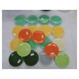 Vintage Fiesta 6" plate group, 20 mixed