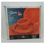Fiesta Post 86 poppy 5 pc place setting NIB