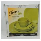 Fiesta Post 86 5 pc place setting, lemongrass, NIB