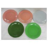 Vintage Fiesta 9" plate group, 5 - 50
