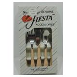 Fiesta Post 86 apricot 5 pc flatware place setting
