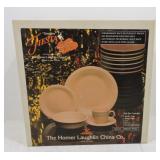 Fiesta Post 86 apricot 5 pc place setting NIB