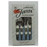 Fiesta Post 86 periwinkle 5 pc flatware place