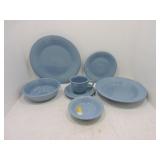 Fiesta Post 86 periwinkle 7 pc place setting