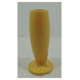 Vintage Fiesta bud  vase, yellow, lime build up in