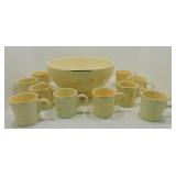 Vintage Fiesta Tom & Jerry footed punch bowl &