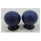 Vintage Fiesta salt & pepper shakers, cobalt