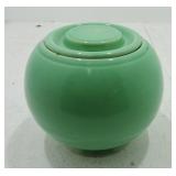 Kitchen Kraft small ball canister, green, nicks