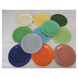 Vintage Fiesta 9" plate group, all 11 colors,