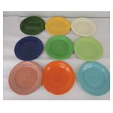 Vintage Fiesta 10" plate group, 11 different