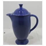 Vintage Fiesta coffee pot, cobalt, nicks & chips