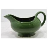 Vintage Fiesta sauce boat, dark green