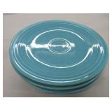 Vintage Fiesta 9" plate group, 5 turquoise